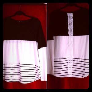 Tunic in Black and White